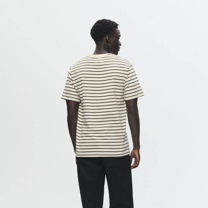 Double A by Wood Wood - Wood Wood - Ace stripe tee | T-shirt Grape Leaf