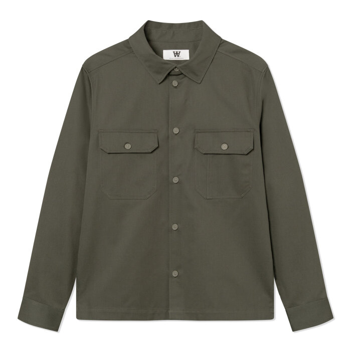 Wood Wood - Clay - Overshirt Deep Depths til herrer - str. L