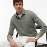 Tommy Hilfiger  - Tommy Hilfiger - 1985 regular polo LS | Polo T-shirt Platinum Olive