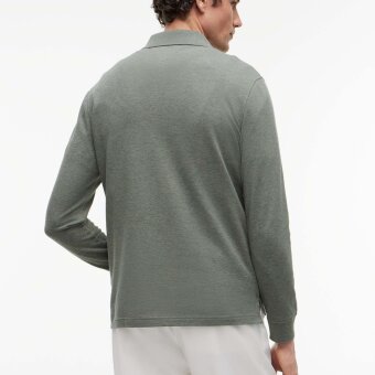 Tommy Hilfiger  - Tommy Hilfiger - 1985 regular polo LS | Polo T-shirt Platinum Olive
