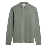 Tommy Hilfiger  - Tommy Hilfiger - 1985 regular polo LS | Polo T-shirt Platinum Olive
