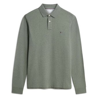 Tommy Hilfiger  - Tommy Hilfiger - 1985 regular polo LS | Polo T-shirt Platinum Olive