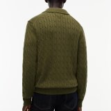Tommy Hilfiger  - Tommy Hilfiger - Cotton cable button | Cardigan Huntsman Green