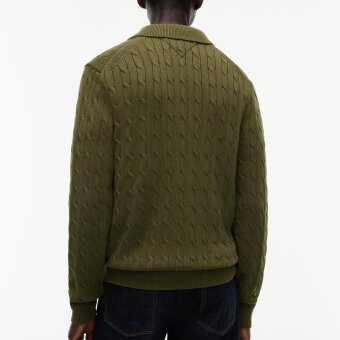 Tommy Hilfiger  - Tommy Hilfiger - Cotton cable button | Cardigan Huntsman Green