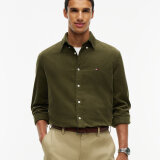 Tommy Hilfiger - Tommy Hilfiger - Solid corduroy shirt | Skjorte Huntsman Green Tommy Hilfiger - Tommy Hilfiger - Solid corduroy shirt | Skjorte Huntsman Green
