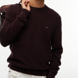 Tommy Hilfiger - Tommy Hilfiger - Cotton cashmere crewneck | Strik Chocolate Tommy Hilfiger - Tommy Hilfiger - Cotton cashmere crewneck | Strik Chocolate