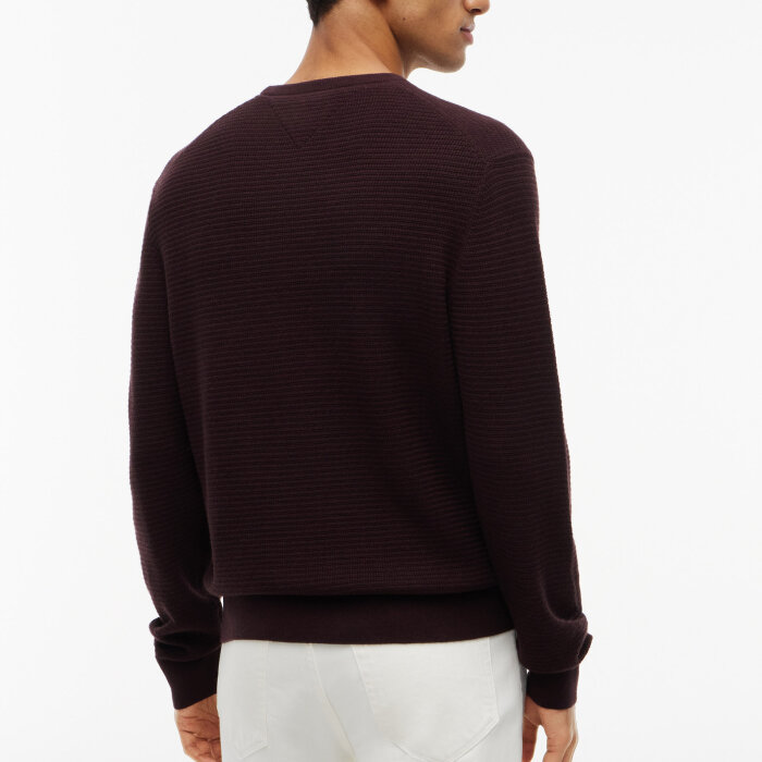 Tommy Hilfiger  - Tommy Hilfiger - Cotton cashmere crewneck | Strik Chocolate