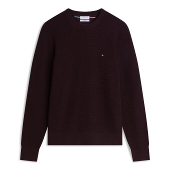 Tommy Hilfiger  - Tommy Hilfiger - Cotton cashmere crewneck | Strik Chocolate