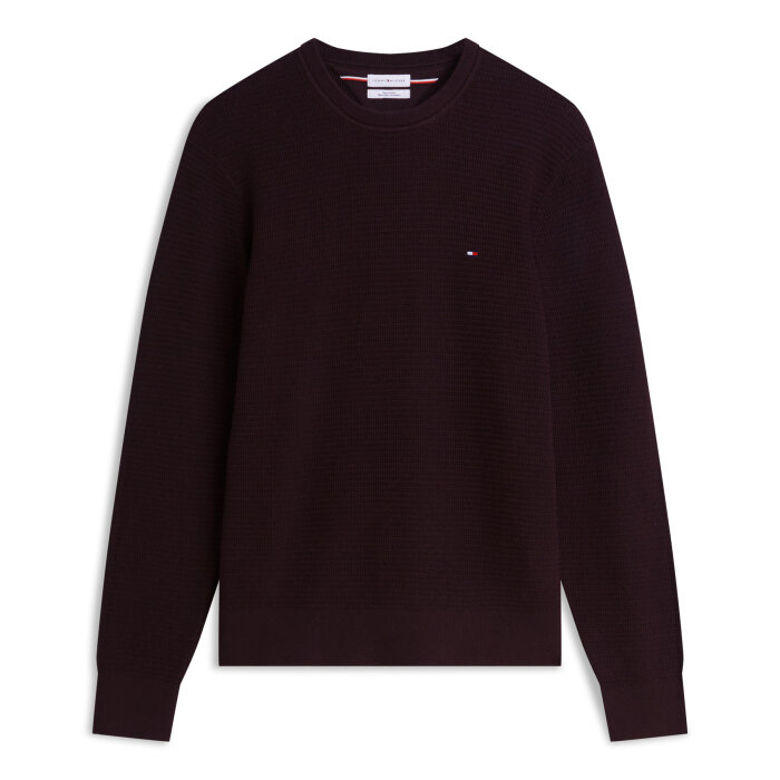 Tommy Hilfiger  - Tommy Hilfiger - Cotton cashmere crewneck | Strik Chocolate
