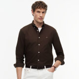 Tommy Hilfiger - Tommy Hilfiger - Solid heritage oxford shirt | Skjorte Dark Coffee Tommy Hilfiger - Tommy Hilfiger - Solid heritage oxford shirt | Skjorte Dark Coffee