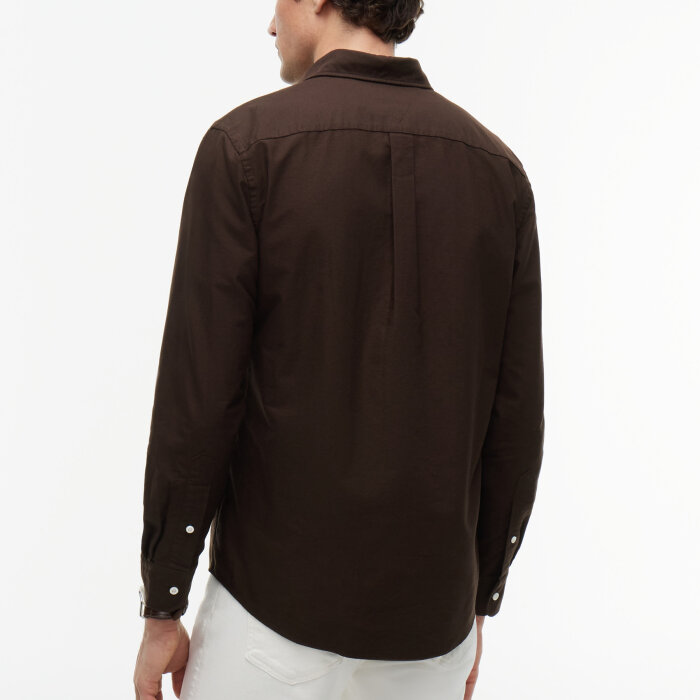 Tommy Hilfiger  - Tommy Hilfiger - Solid heritage oxford shirt | Skjorte Dark Coffee