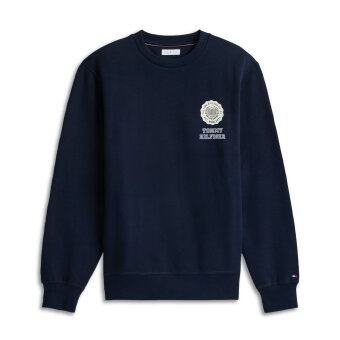 Tommy Hilfiger  - Tommy Hilfiger - Varsity roundel fleece crew | Sweatshirt Navy Blue