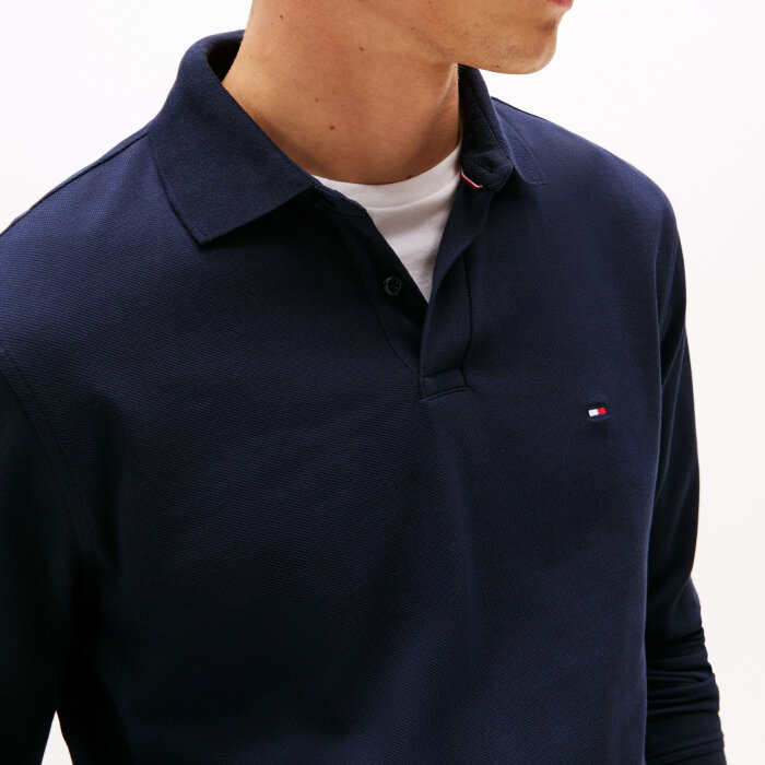 Tommy Hilfiger  - Tommy Hilfiger - 1985 regular polo LS | Polo T-shirt Navy Blue