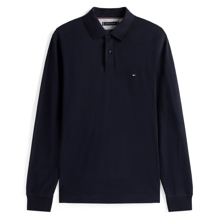 Tommy Hilfiger  - Tommy Hilfiger - 1985 regular polo LS | Polo T-shirt Navy Blue