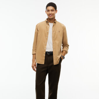 Tommy Hilfiger  - Tommy Hilfiger - Solid corduroy shirt | Skjorte Desert