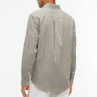 Tommy Hilfiger  - Tommy Hilfiger - Flannel Gingham dobby | Skjorte Huntsman Green 
