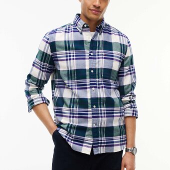 Tommy Hilfiger  - Tommy Hilfiger - Hero Flannel tartan check | Skjorte Ornamental Green 