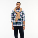 Tommy Hilfiger  - Tommy Hilfiger - Hero Flannel tartan check | Skjorte Ornamental Green 