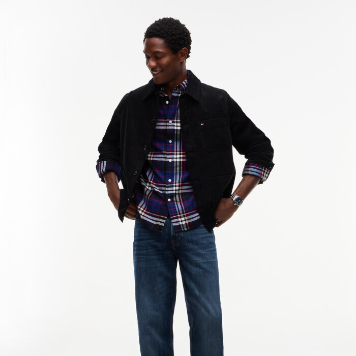 Tommy Hilfiger  - Tommy Hilfiger - Hero Flannel tartan check | Skjorte Navy Blue