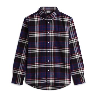 Tommy Hilfiger  - Tommy Hilfiger - Hero Flannel tartan check | Skjorte Navy Blue