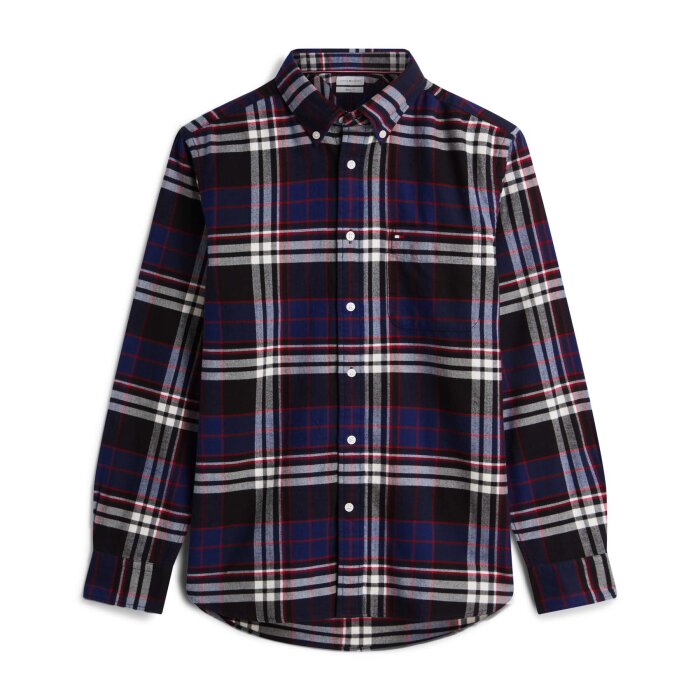 Tommy Hilfiger  - Tommy Hilfiger - Hero Flannel tartan check | Skjorte Navy Blue