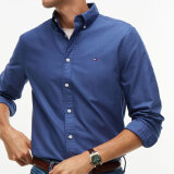 Tommy Hilfiger - Tommy Hilfiger - Solid heritage oxford shirt | Skjorte Aegean Sea Tommy Hilfiger - Tommy Hilfiger - Solid heritage oxford shirt | Skjorte Aegean Sea