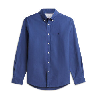 Tommy Hilfiger  - Tommy Hilfiger - Solid heritage oxford shirt | Skjorte Aegean Sea