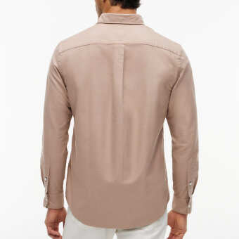 Tommy Hilfiger  - Tommy Hilfiger - Solid heritage oxford shirt | Skjorte Coastal Taupe