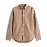 Tommy Hilfiger  - Tommy Hilfiger - Solid heritage oxford shirt | Skjorte Coastal Taupe