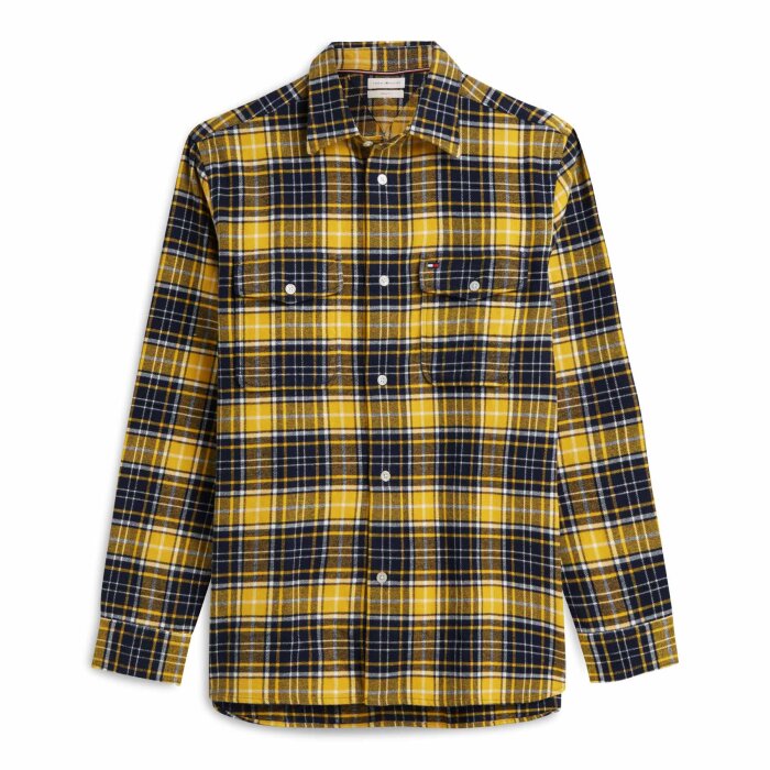 Tommy Hilfiger  - Tommy Hilfiger - Flannel check | Overshirt Carbon Navy