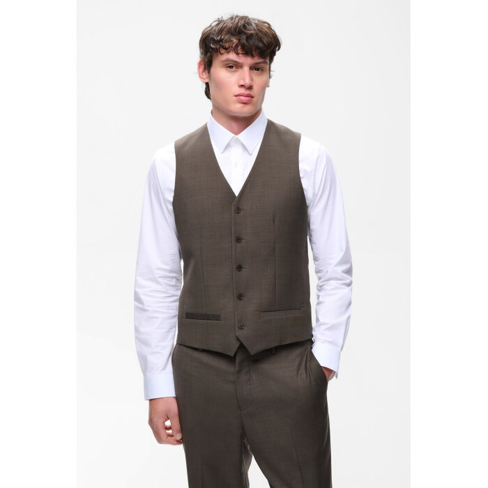 Matinique - Matinique - Breck waistcoat | Vest Turkish Coffee