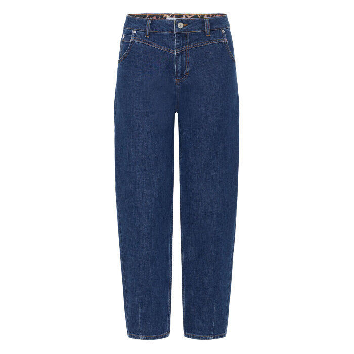Pulz Jeans ( Dame )  - PULZ - PZLIRA UHW TAPERED LEG | JEANS DARK BLUE