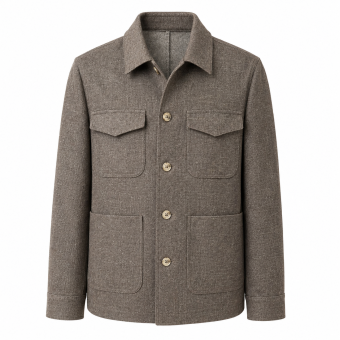 Limited Edition - Due Signori - DS3198 jersey | Overshirt Dark Brown