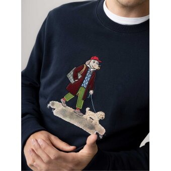 Mos Mosh Gallery - Mos Mosh - Ludvig crew | Sweatshirt Salute Navy