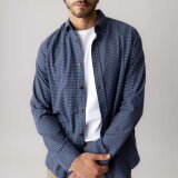 Mos Mosh Gallery - Mos Mosh - Marco flannel shirt | Skjorte Navy Check Mos Mosh Gallery - Mos Mosh - Marco flannel shirt | Skjorte Navy Check