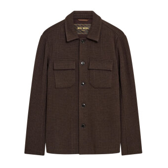 Mos Mosh Gallery - Mos Mosh - Austin knit | Overshirt Black coffee