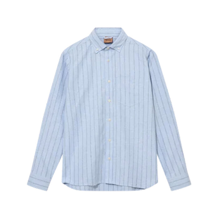 Mos Mosh Gallery - Mos Mosh - Marco brush shirt | Skjorte Light Blue