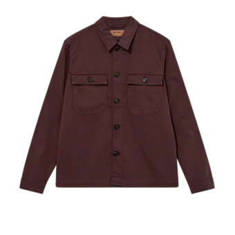 Mos Mosh Gallery - Mos Mosh - Matteo soft | Overshirt Black Coffee