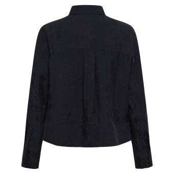 Part Two - PART TWO - CAROLLAPW | SKJORTE DARK NAVY FLOWER JACQUARD