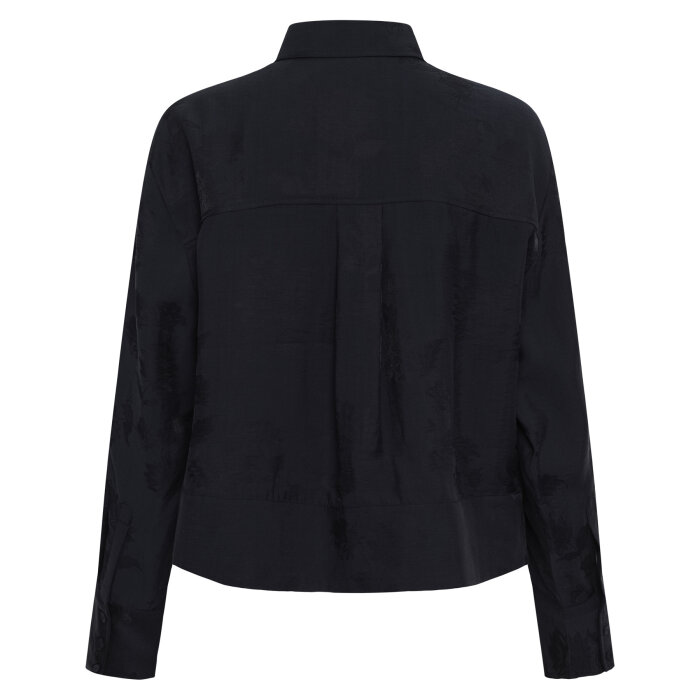 Part Two - PART TWO - CAROLLAPW | SKJORTE DARK NAVY FLOWER JACQUARD