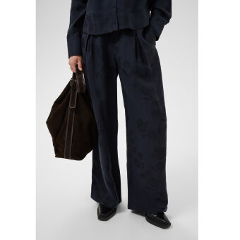 Part Two - PART TWO - CATHLEENPW | BUKSER DARK NAVY FLOWER JACQUARD