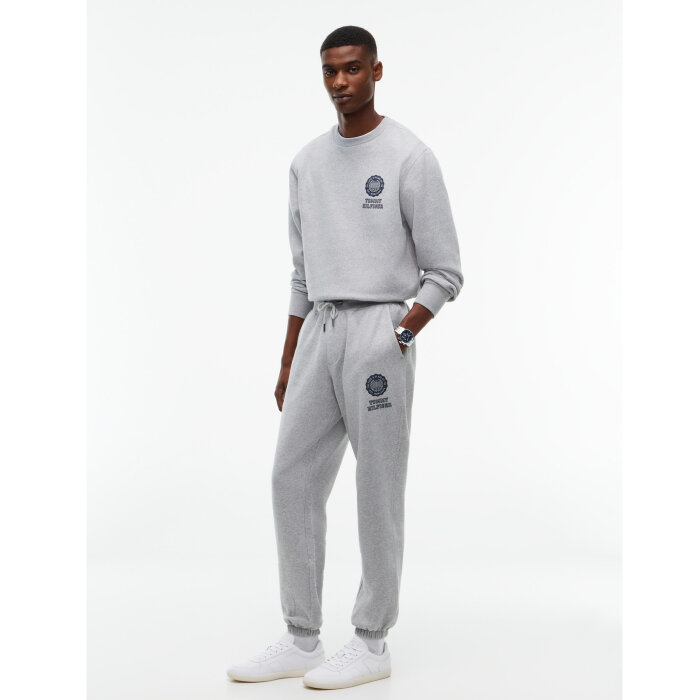 Tommy Hilfiger  - Tommy Hilfiger - Graph. varsity roundel pant | Sweatpants Light Grey