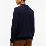 Tommy Hilfiger - Tommy Hilfiger - Placed argyle polo | Strik Navy Blue Tommy Hilfiger - Tommy Hilfiger - Placed argyle polo | Strik Navy Blue