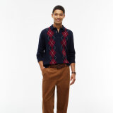 Tommy Hilfiger - Tommy Hilfiger - Placed argyle polo | Strik Navy Blue Tommy Hilfiger - Tommy Hilfiger - Placed argyle polo | Strik Navy Blue