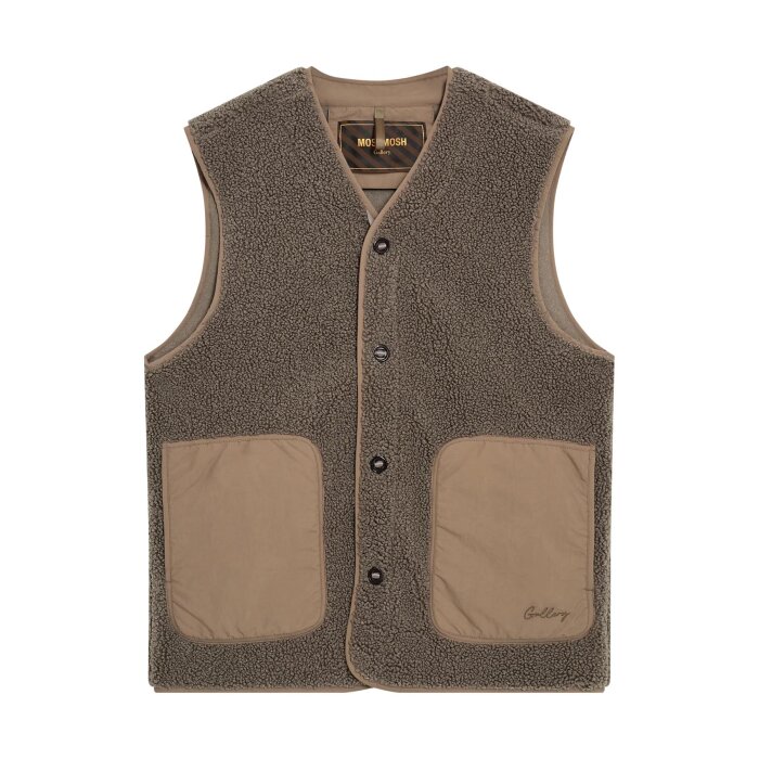 Mos Mosh Gallery - Mos Mosh - Harry waistcoat | Vest Dusty Olive