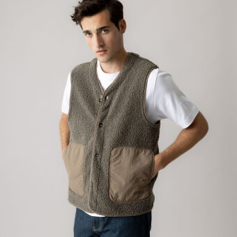 Mos Mosh Gallery - Mos Mosh - Harry waistcoat | Vest Dusty Olive