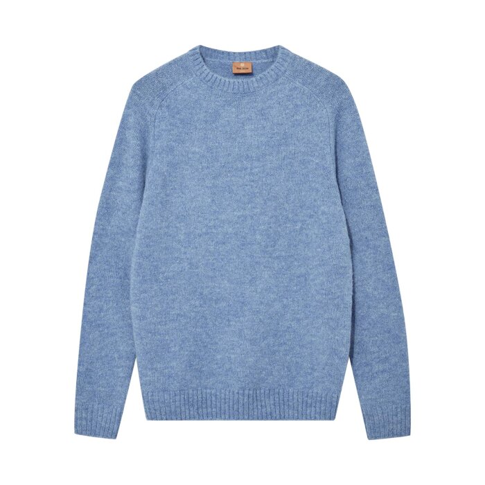 Mos Mosh Gallery - Mos Mosh - Carlos crew neck | Strik Light Blue Melange