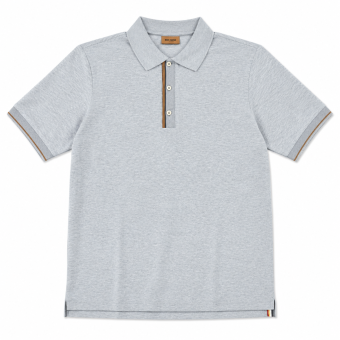 Mos Mosh Gallery - Mos Mosh - Harvey | Polo T-shirt Light Blue Mel