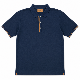 Mos Mosh Gallery - Mos Mosh - Harvey | Polo T-shirt salute Navy Mel