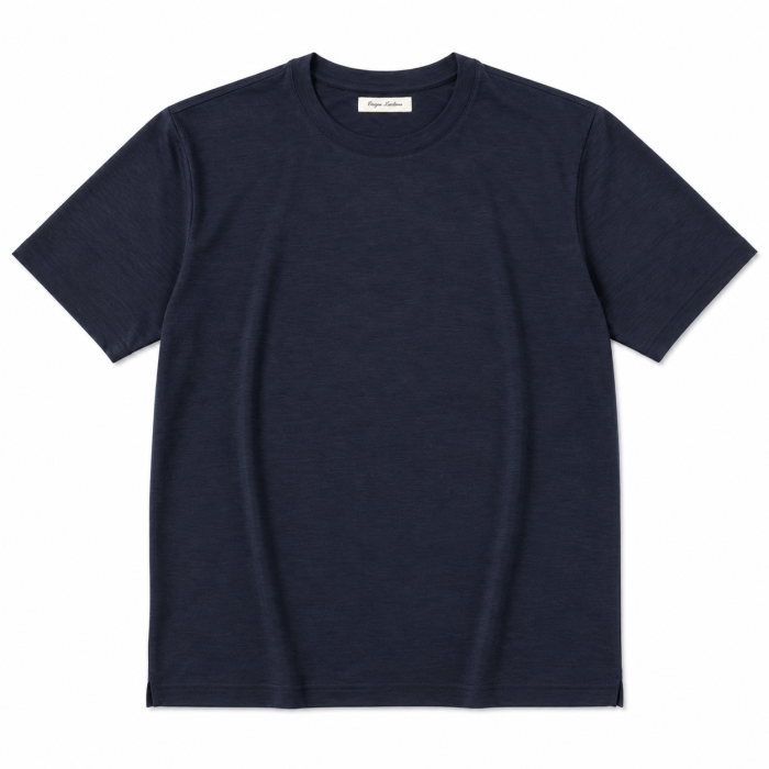 Limited Edition - Giorgio Ballerini - 6060 491Italien Wool | T-shirt 491 Navy